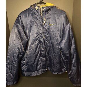 Vtg 90s Nike Puffer Jacket Hoodie Rare Air Sport Swoosh Mens M Y2K